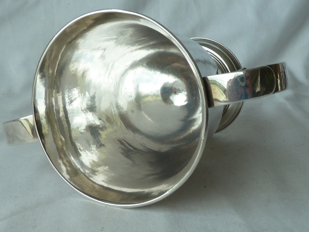 William & James Priest 1771 Hallmarked Sterling Silver Loving Cup Georgian View V