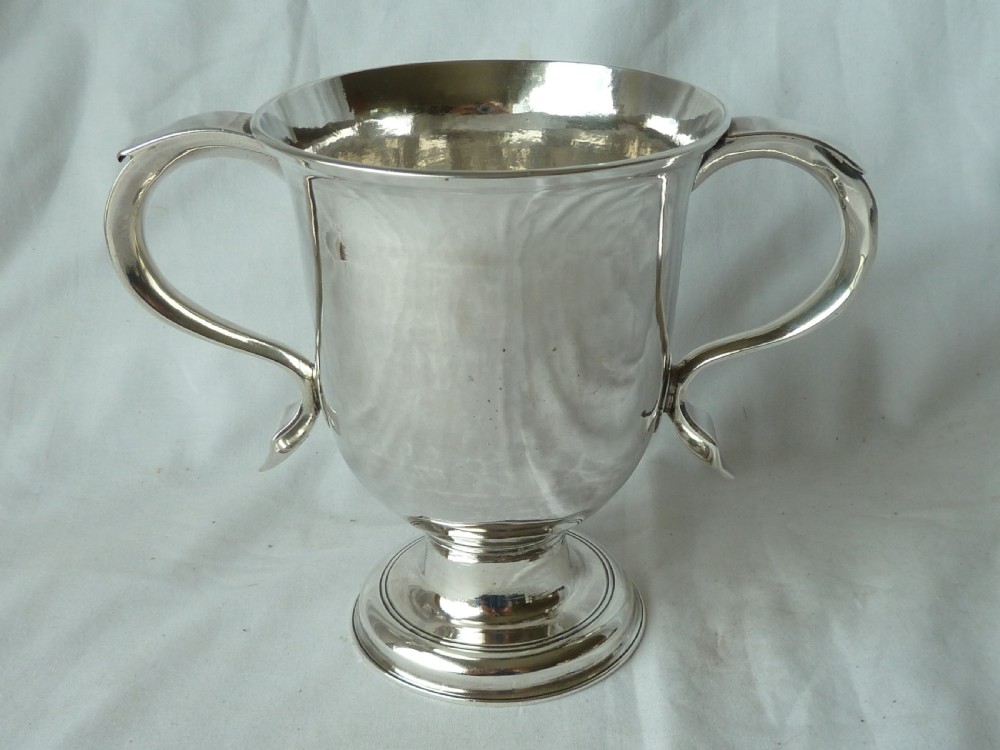 William & James Priest 1771 Hallmarked Sterling Silver Loving Cup Georgian View VI