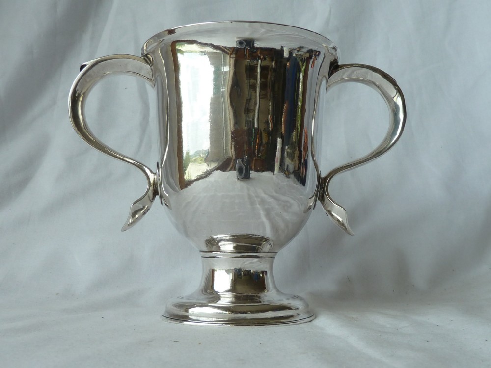 William & James Priest 1771 Hallmarked Sterling Silver Loving Cup Georgian View VIII