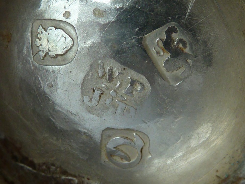 William & James Priest 1771 Hallmarked Sterling Silver Loving Cup Georgian View IX