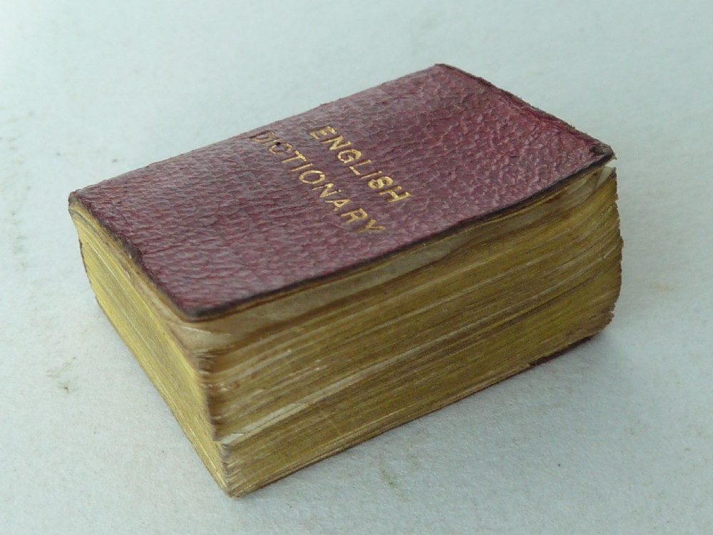 Bryces Miniature Smallest English Dictionary Magnifying Case Pears Victorian View II