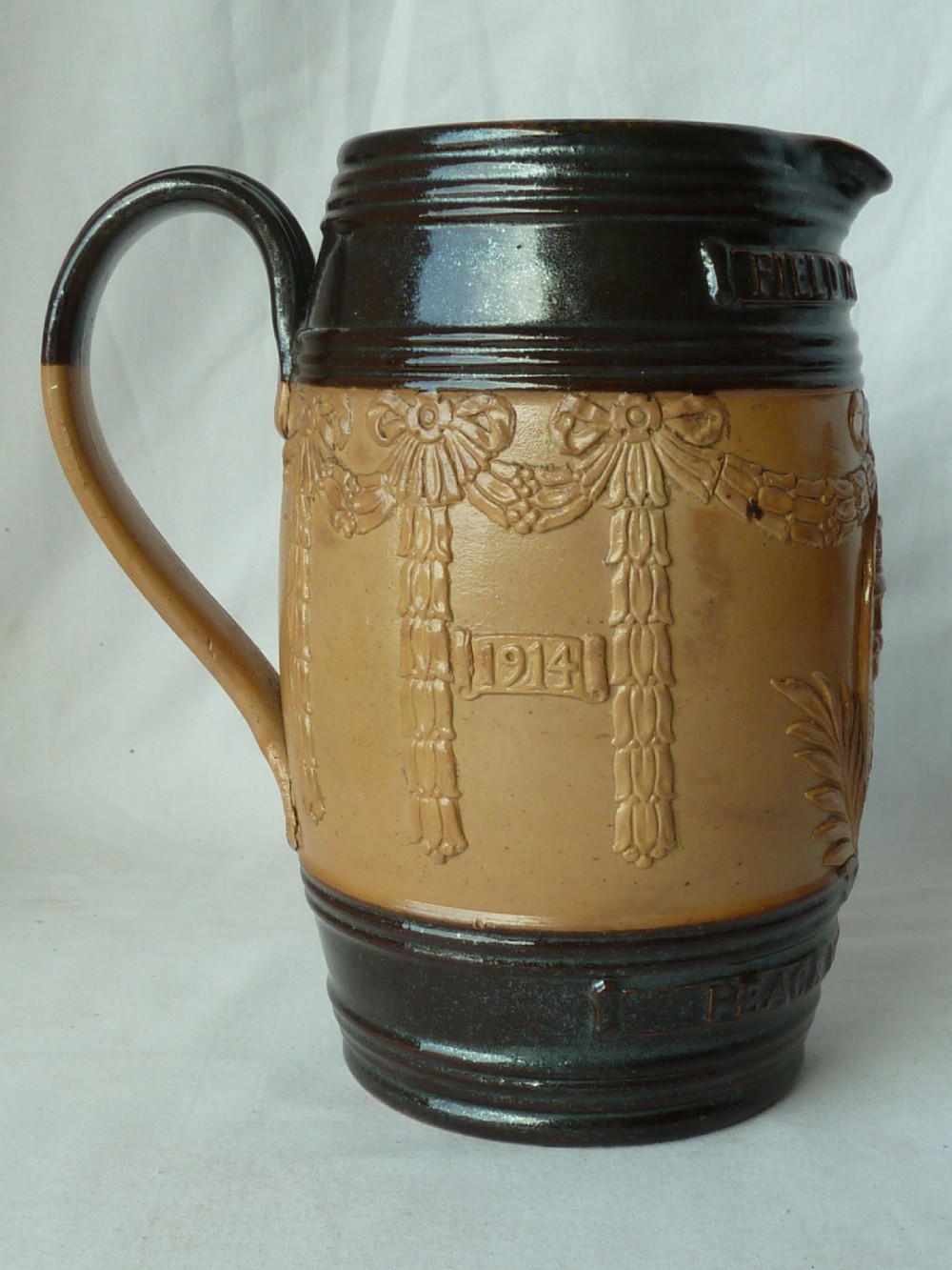 Royal Doulton Lambeth Field Marshal Haig Commemorative Jug 1919 WWI View III