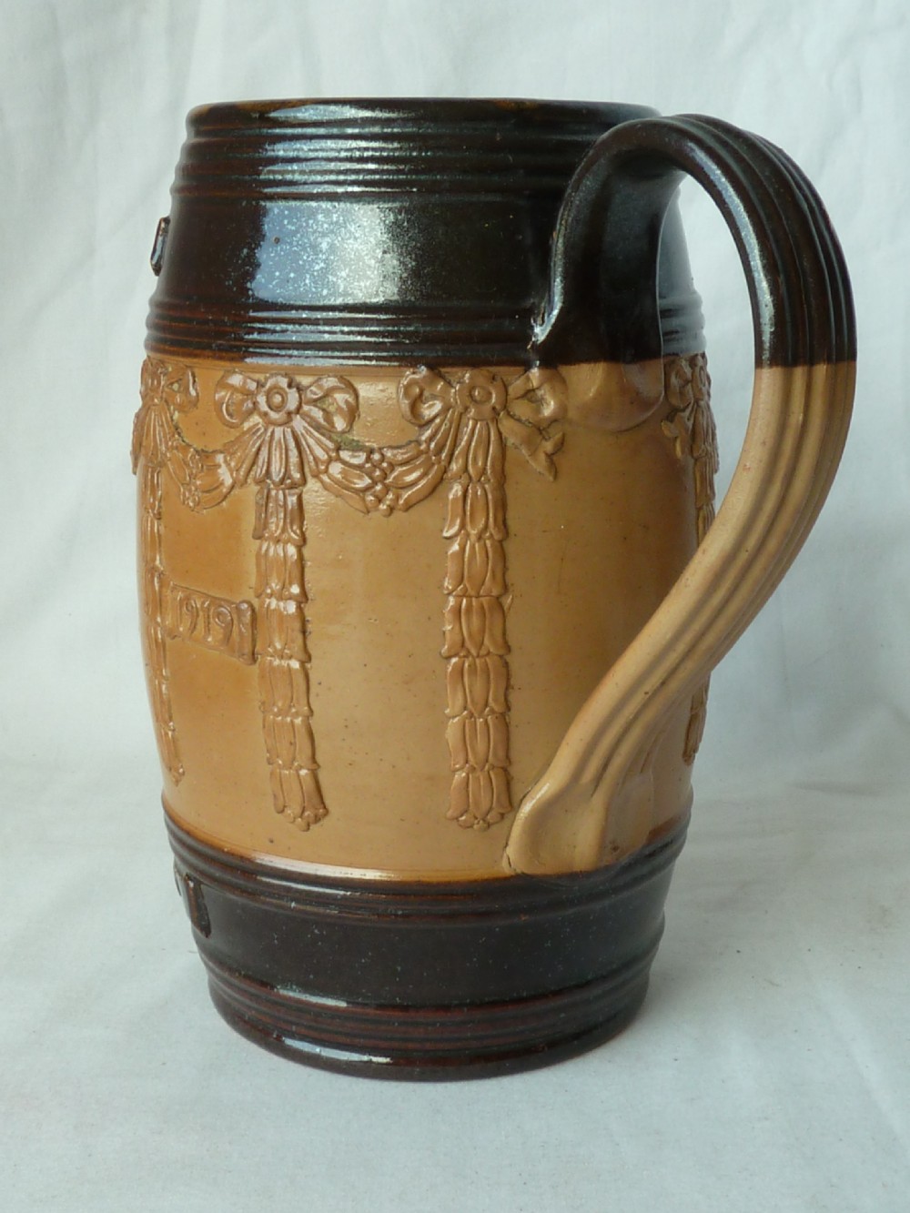 Royal Doulton Lambeth Field Marshal Haig Commemorative Jug 1919 WWI View IV