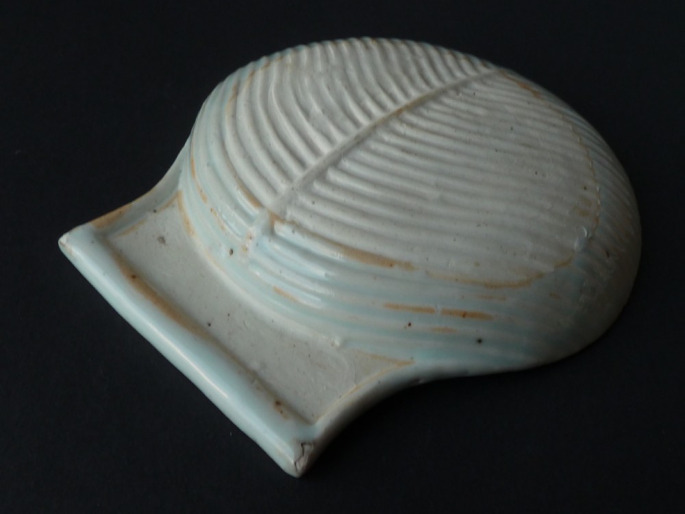 Chinese Imari Patern Porcelain Shell Bowl Serving Butter Dish Export  View V