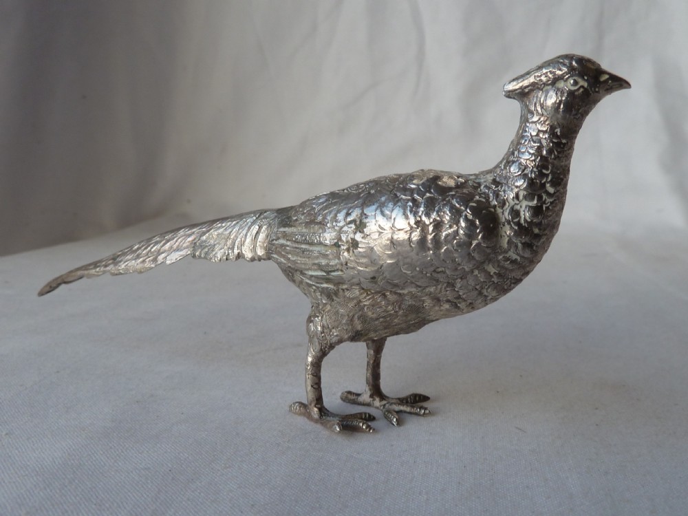 Pheasant Silver Novelty .925 Sterling German Bird Model View II