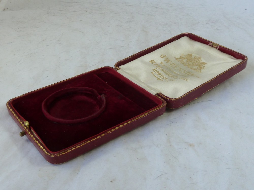 J W Benson Ltd Leather Pocket Watch Case Retail Display Box View III