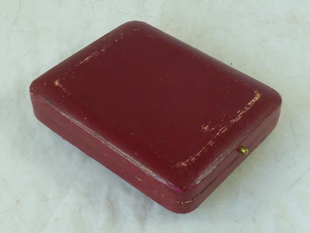 J W Benson Ltd Leather Pocket Watch Case Retail Display Box View VI
