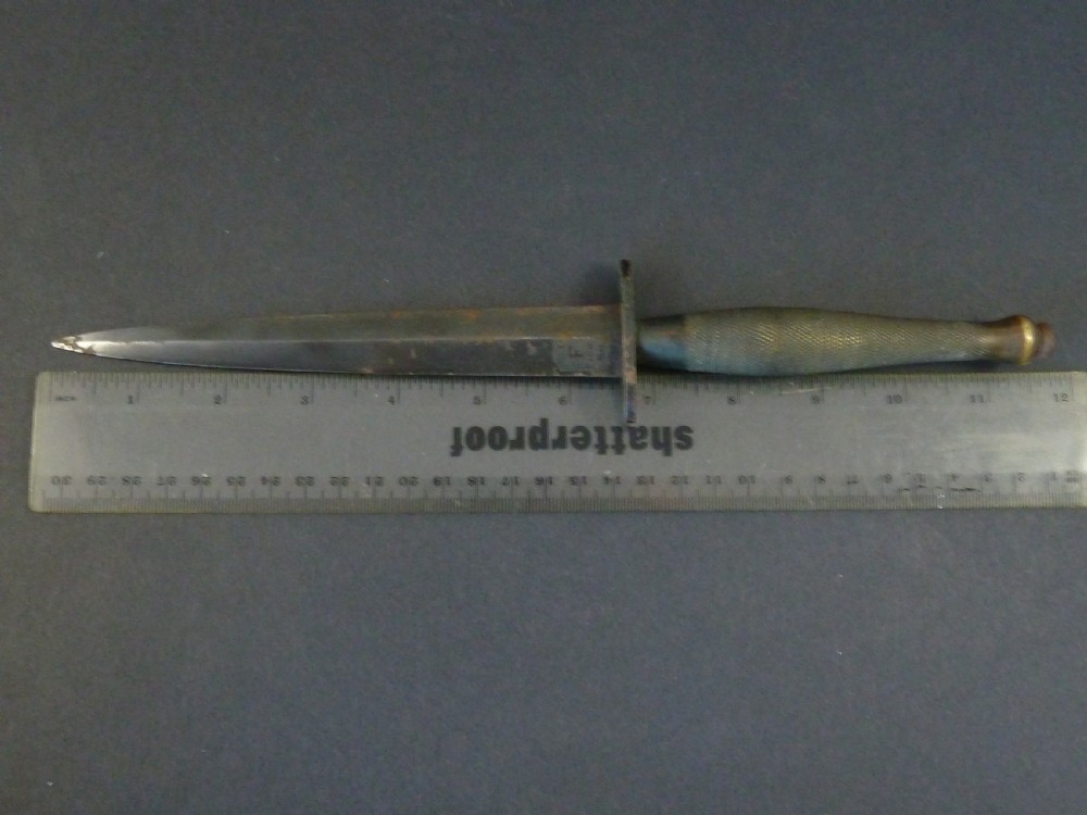 WWII Fairbairn Sykes Commando Knife Wilkinson Sword London Original View IV