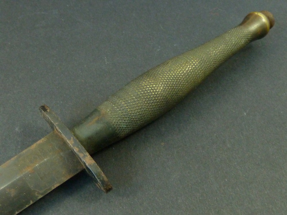 WWII Fairbairn Sykes Commando Knife Wilkinson Sword London Original View V
