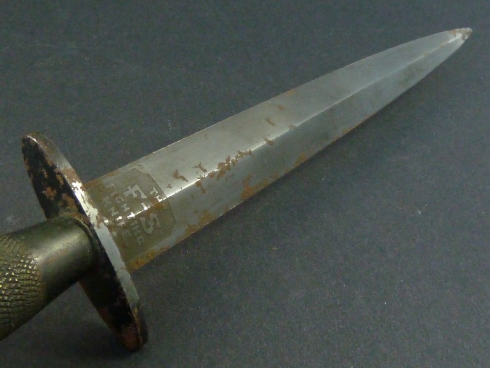 WWII Fairbairn Sykes Commando Knife Wilkinson Sword London Original View VII