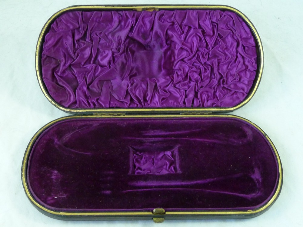Victorian SHE 1882 Silver Fork Spoon Napkin Ring Set Boxed English George Unite Presentation View IV
