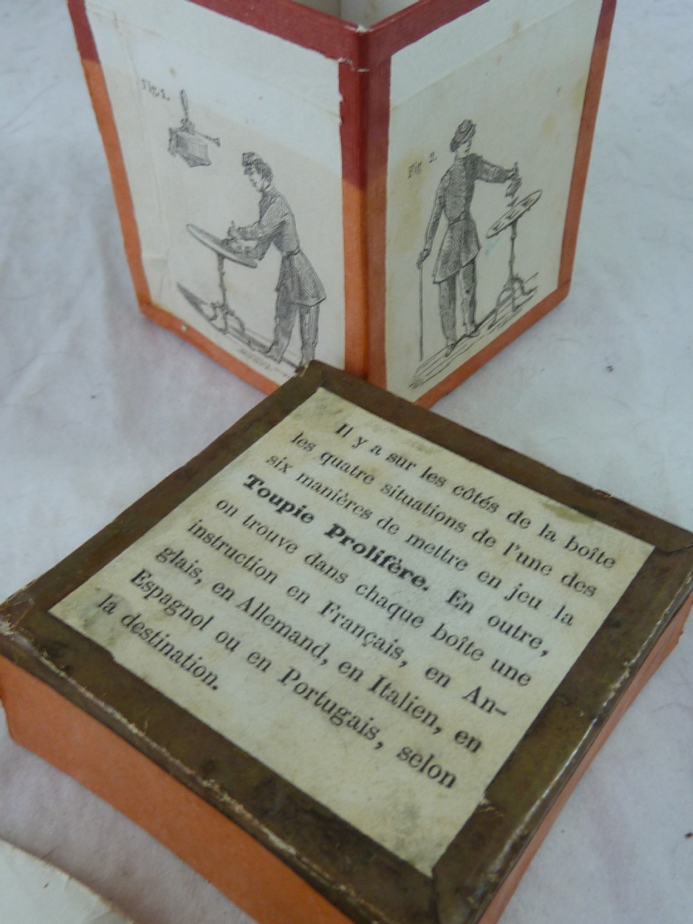 Prolific Self Multiplying Spinning Top Brass Boxed French Conjuring Magic View II