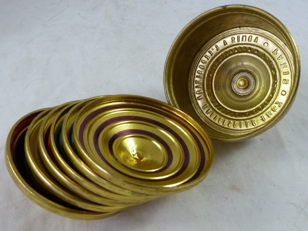 Prolific Self Multiplying Spinning Top Brass Boxed French Conjuring Magic View IV