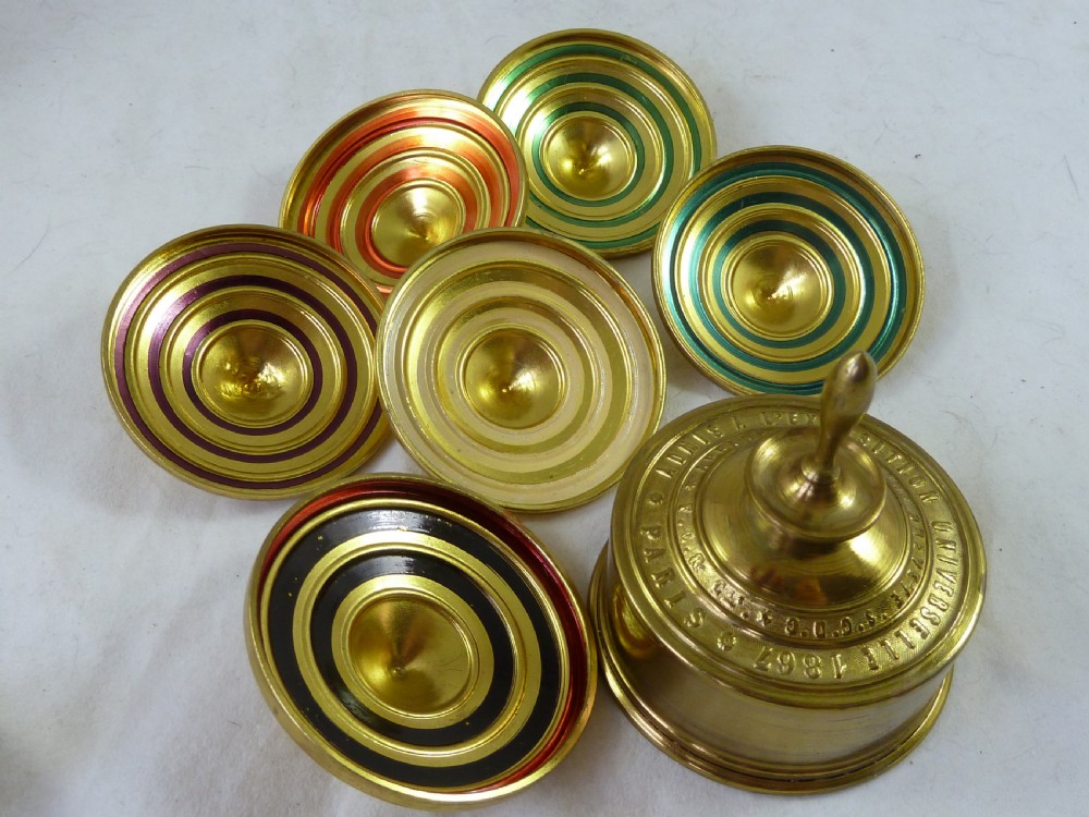 Prolific Self Multiplying Spinning Top Brass Boxed French Conjuring Magic View VI