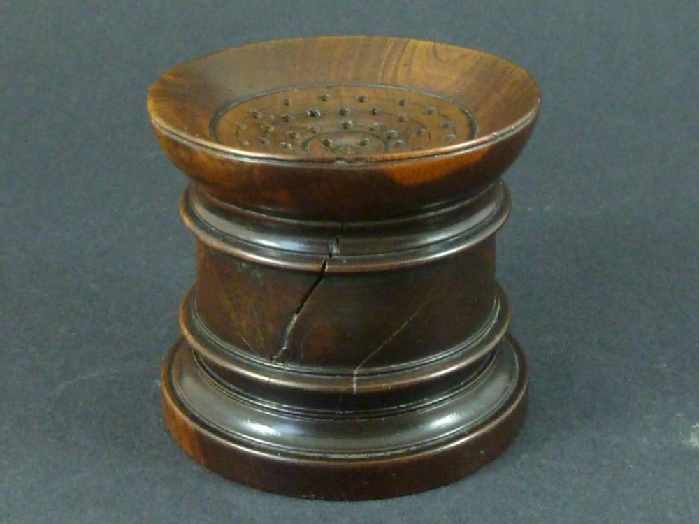 Georgian Pounce Pot Sander Lignum Vitae Treen English