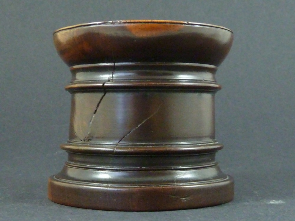 Georgian Pounce Pot Sander Lignum Vitae Treen English View IV
