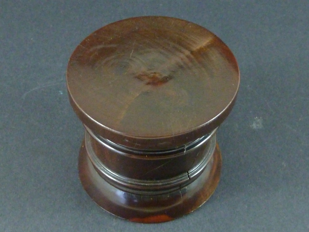 Georgian Pounce Pot Sander Lignum Vitae Treen English View V