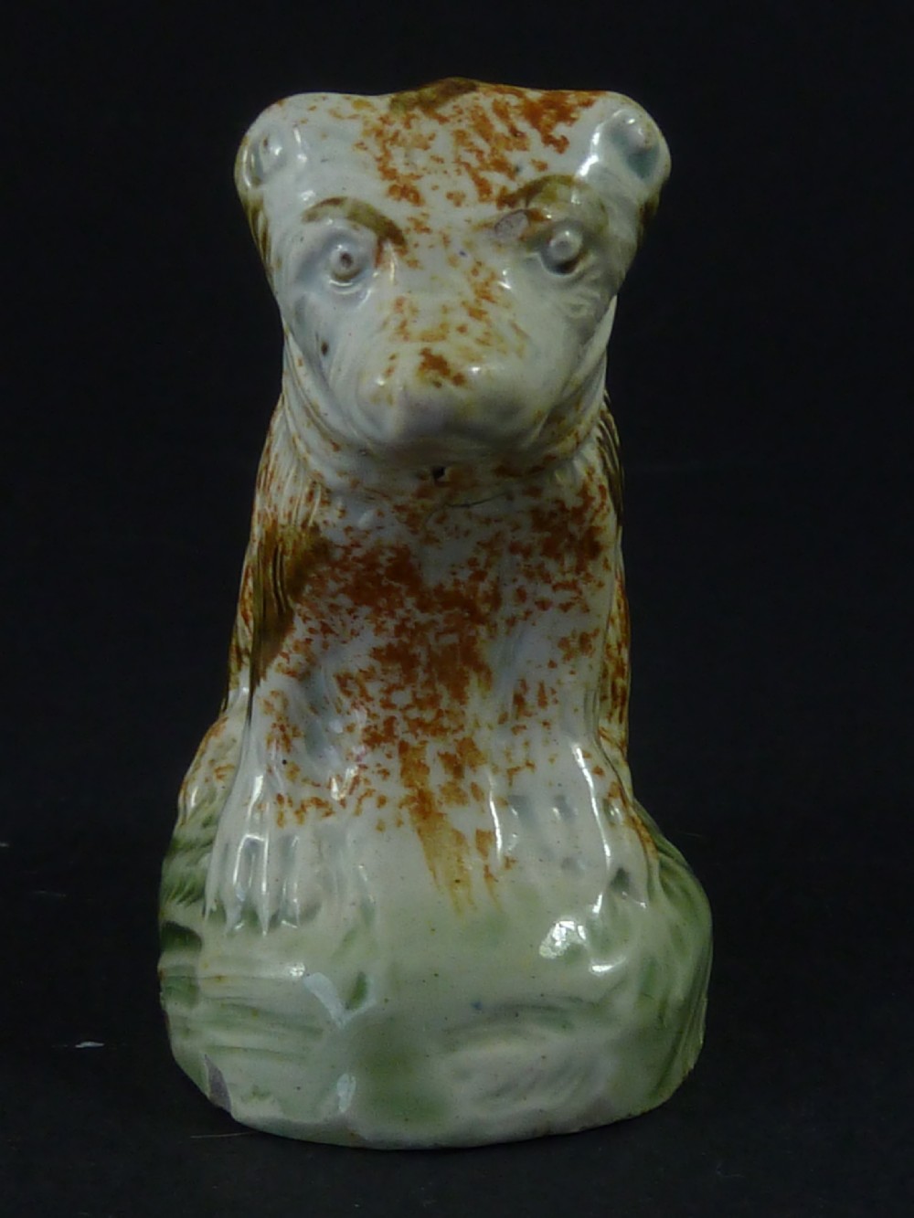 English Creamware Pottery Bear Whieldon Type Early Staffordshire Miniature Toy Figure View III