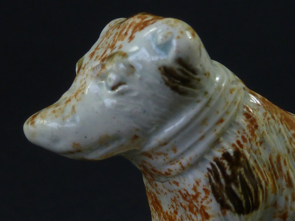 English Creamware Pottery Bear Whieldon Type Early Staffordshire Miniature Toy Figure View VI