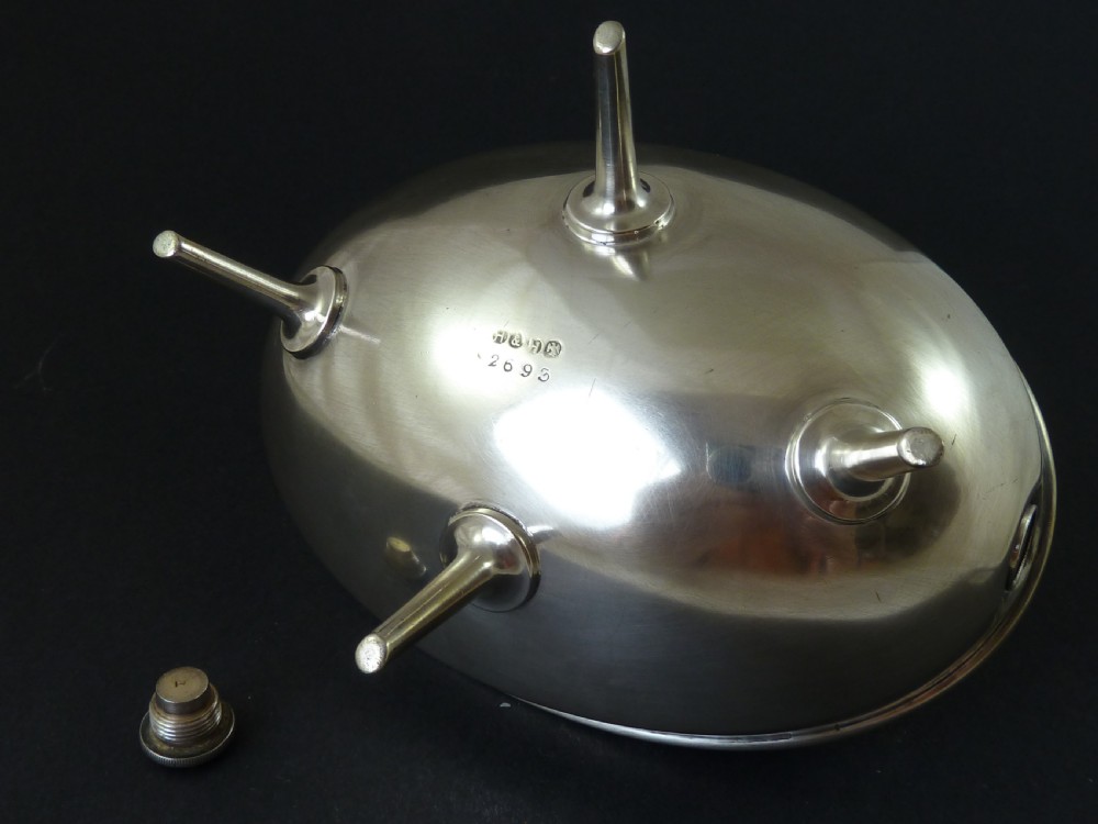 Christopher Dresser Victorian Spoon Warmer Silver Plate H&H 2693 EPNS View VII