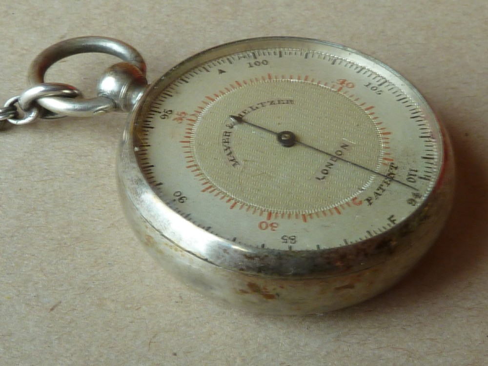 Mayer & Meltzer Silver Immisch Analogue Skin Thermometer London Patent Fever View III