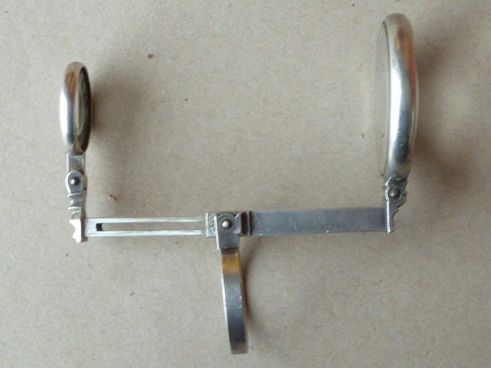 Solid Silver Pocket Telescope Magnifier Folding Sterling View VI