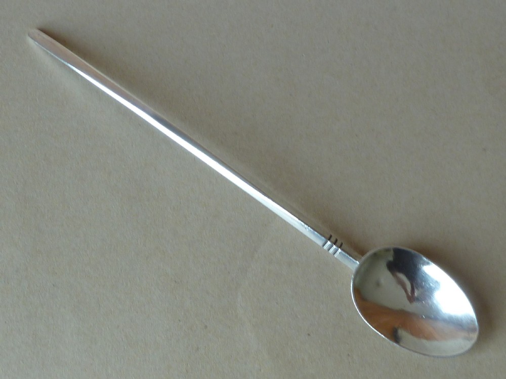 Arts & Crafts silver spoon Henry George Murphy Falcon Studio English hand made