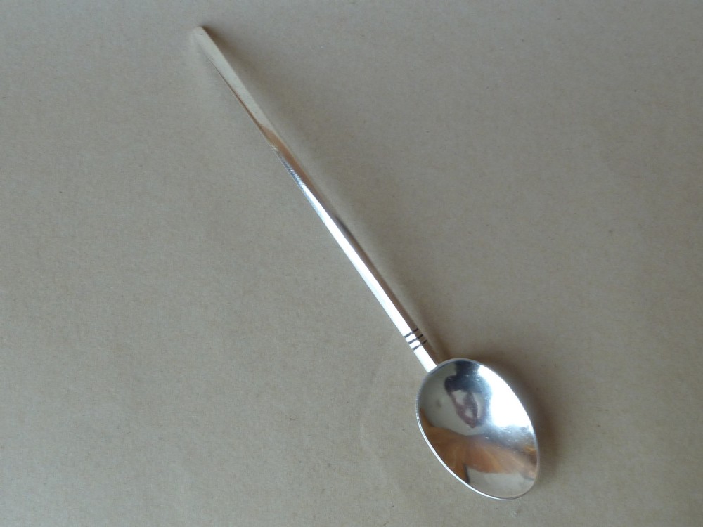 Arts & Crafts silver spoon Henry George Murphy Falcon Studio English hand made View II