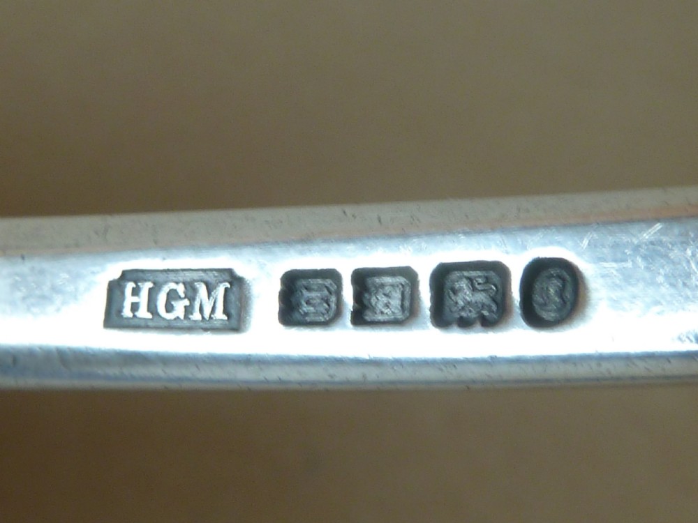 Arts & Crafts silver spoon Henry George Murphy Falcon Studio English hand made View VI