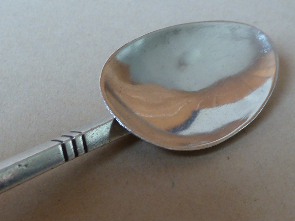 Arts & Crafts silver spoon Henry George Murphy Falcon Studio English hand made View VII