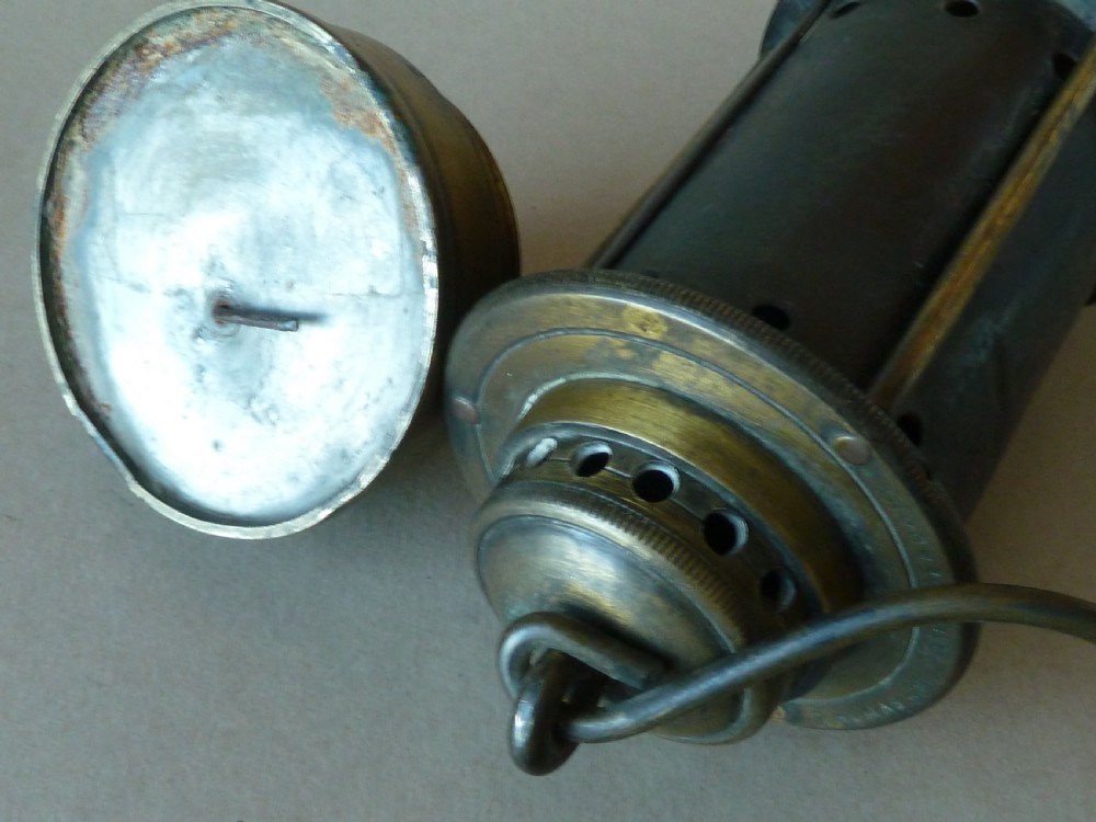 E Thomas & Williams Aberdare Jack Davy Miners Gas Testing Gauze Flame Safety Lamp View X