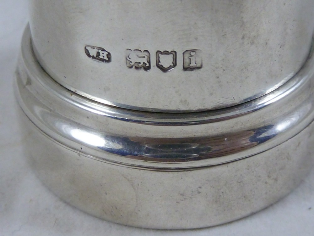 Miniature Post Box Edwardian Postage Stamp Roll Case Pillar Novelty 1904 Sterling Silver View IV