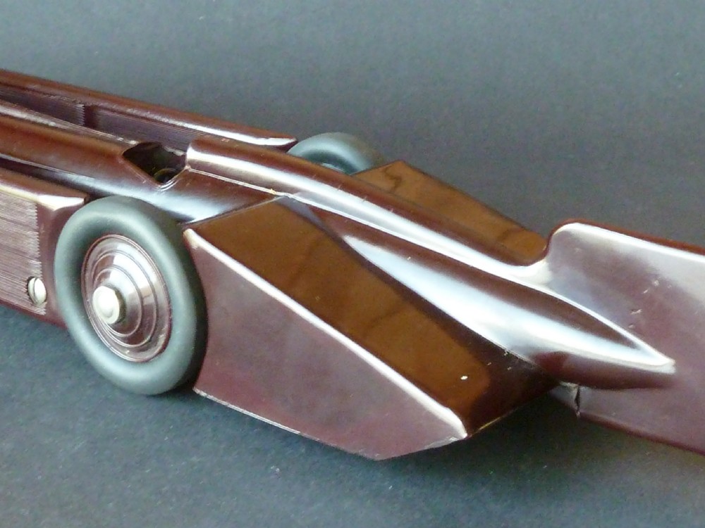 Golden Arrow Land Speed Record Bakelite clockwork toy by A.G.Ltd Patented 1929 View IV