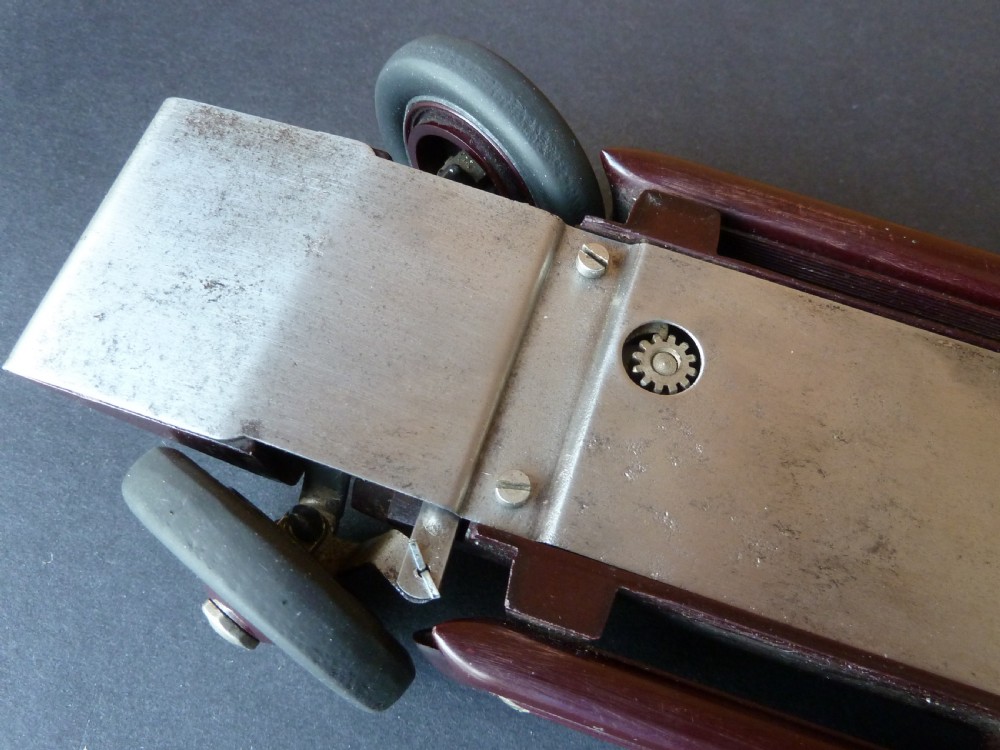 Golden Arrow Land Speed Record Bakelite clockwork toy by A.G.Ltd Patented 1929 View IX