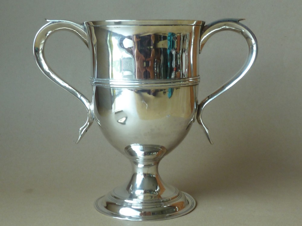 Silver Loving Cup 1807 London Peter William Bateman Hallmarked Sterling Twin Handle Georgian  View III