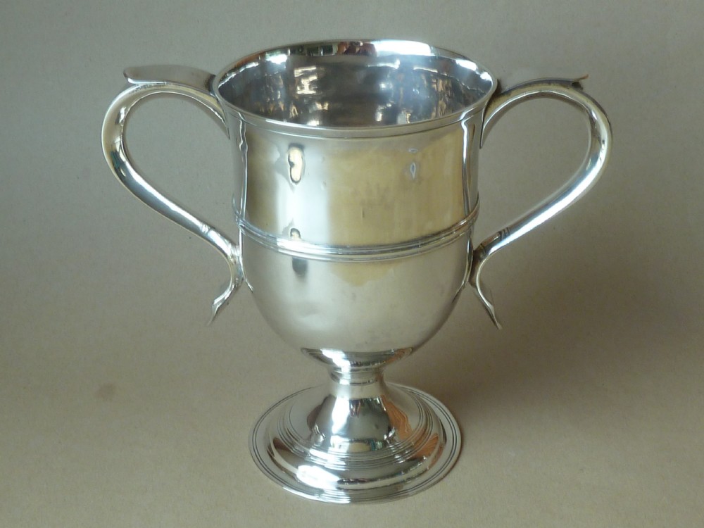 Silver Loving Cup 1807 London Peter William Bateman Hallmarked Sterling Twin Handle Georgian  View IV