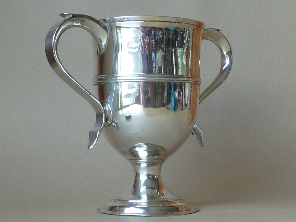 Silver Loving Cup 1807 London Peter William Bateman Hallmarked Sterling Twin Handle Georgian  View X