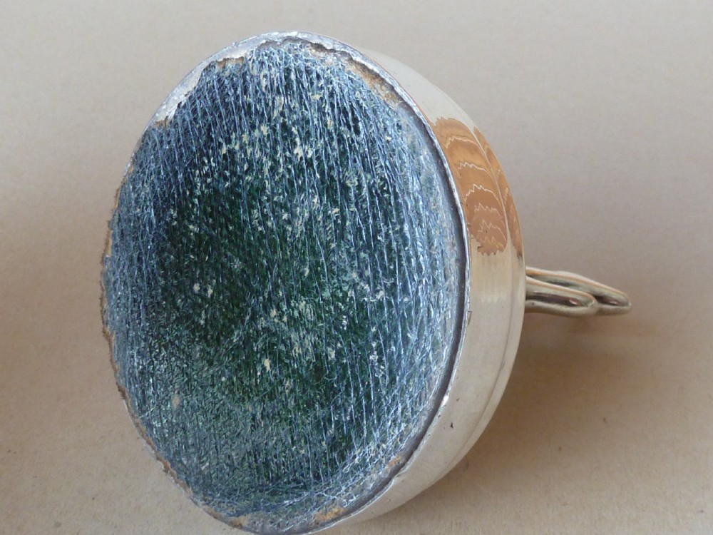 Silver Tortoiseshell Ring Tree Stand Hallmarked London 1918 View VI