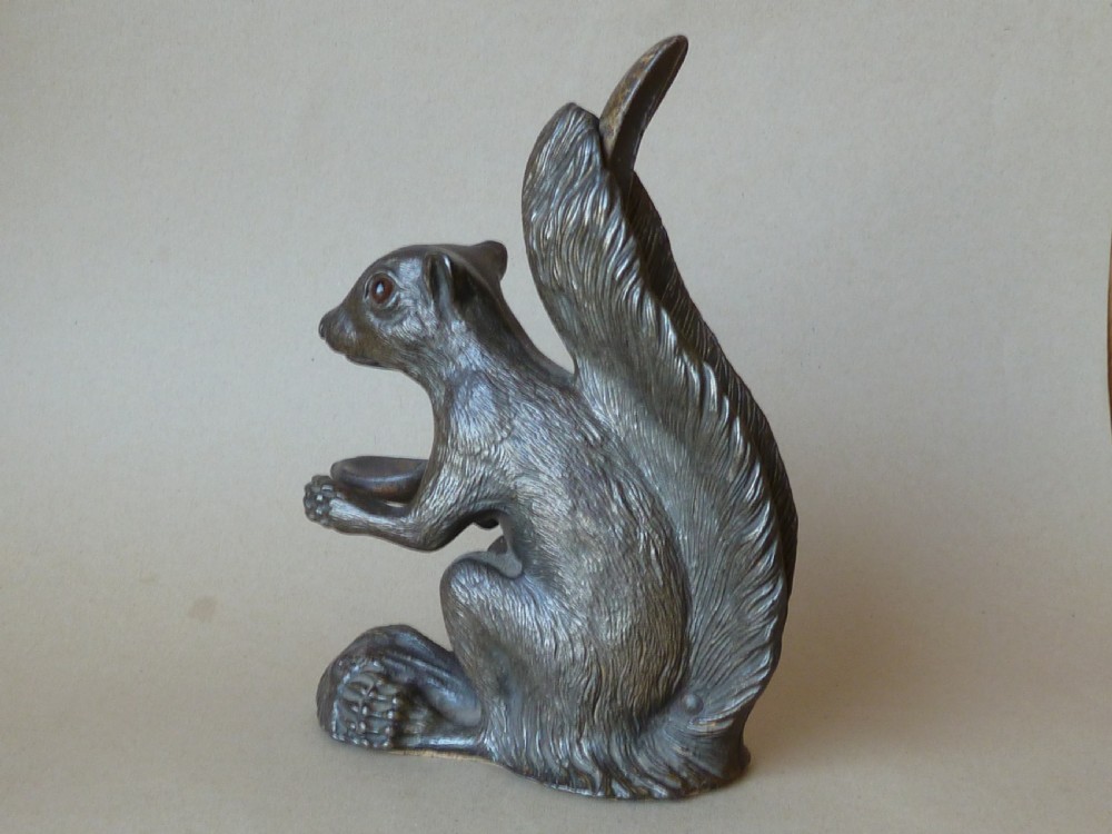 English Squirrel Nutcracker Cast Iron Figural Novelty View II