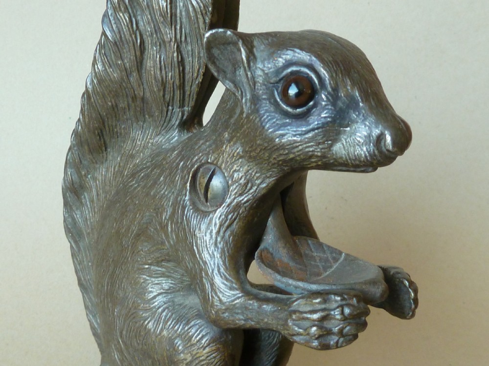 English Squirrel Nutcracker Cast Iron Figural Novelty View IV