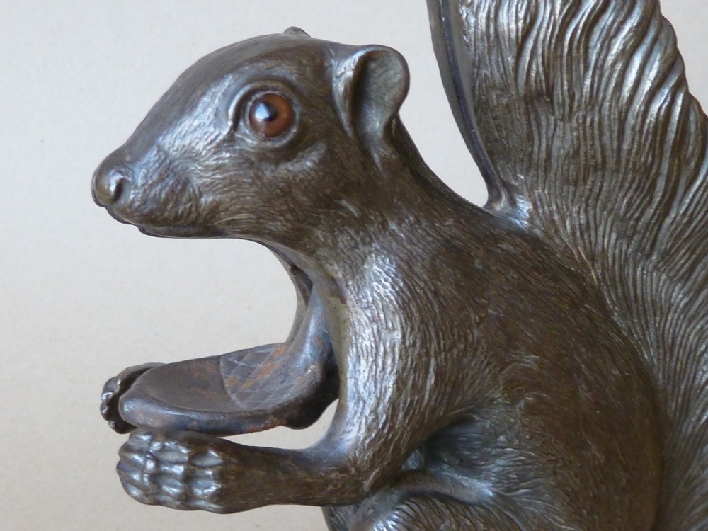 English Squirrel Nutcracker Cast Iron Figural Novelty View V