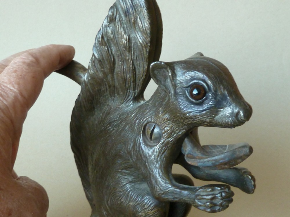 English Squirrel Nutcracker Cast Iron Figural Novelty View VI