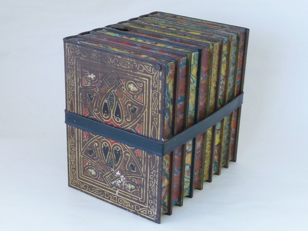 Huntley & Palmer Leather Bound Books Biscuit Tin 'Literature' Library Series View V