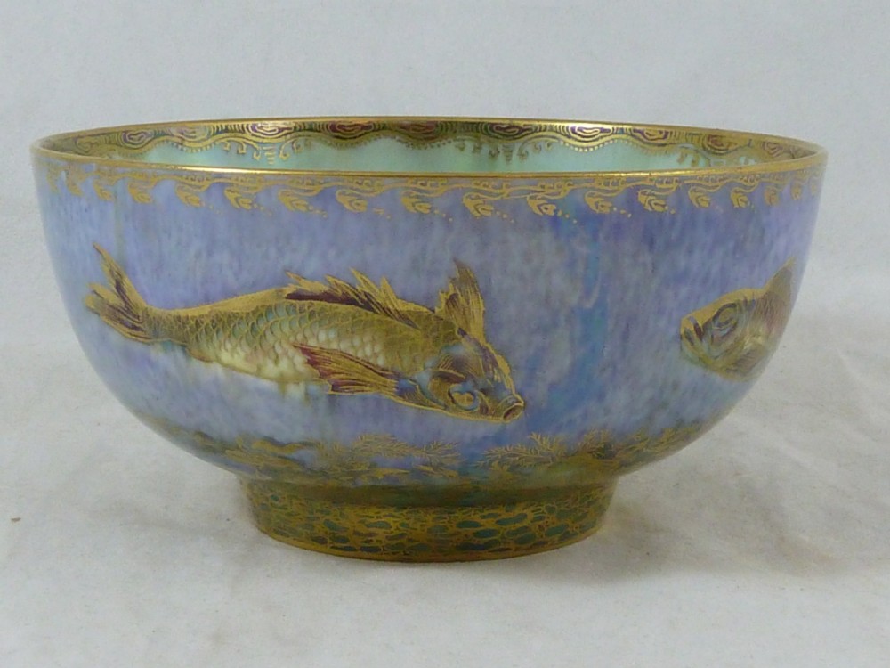 Wedgwood Daisy Makeig-Jones Fish Bowl Porcelain  Fairyland Lustre British Art Pottery Bone China Z4920 T