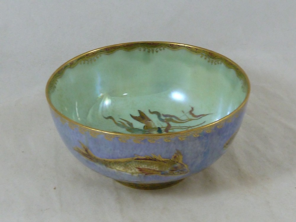 Wedgwood Daisy Makeig-Jones Fish Bowl Porcelain  Fairyland Lustre British Art Pottery Bone China Z4920 T View II