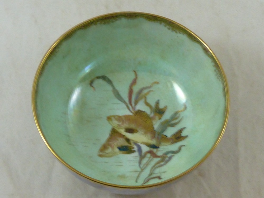 Wedgwood Daisy Makeig-Jones Fish Bowl Porcelain  Fairyland Lustre British Art Pottery Bone China Z4920 T View III