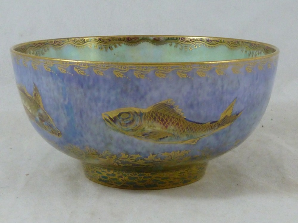 Wedgwood Daisy Makeig-Jones Fish Bowl Porcelain  Fairyland Lustre British Art Pottery Bone China Z4920 T View IV