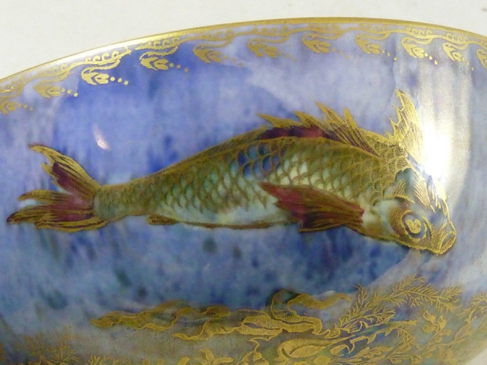 Wedgwood Daisy Makeig-Jones Fish Bowl Porcelain  Fairyland Lustre British Art Pottery Bone China Z4920 T View VIII