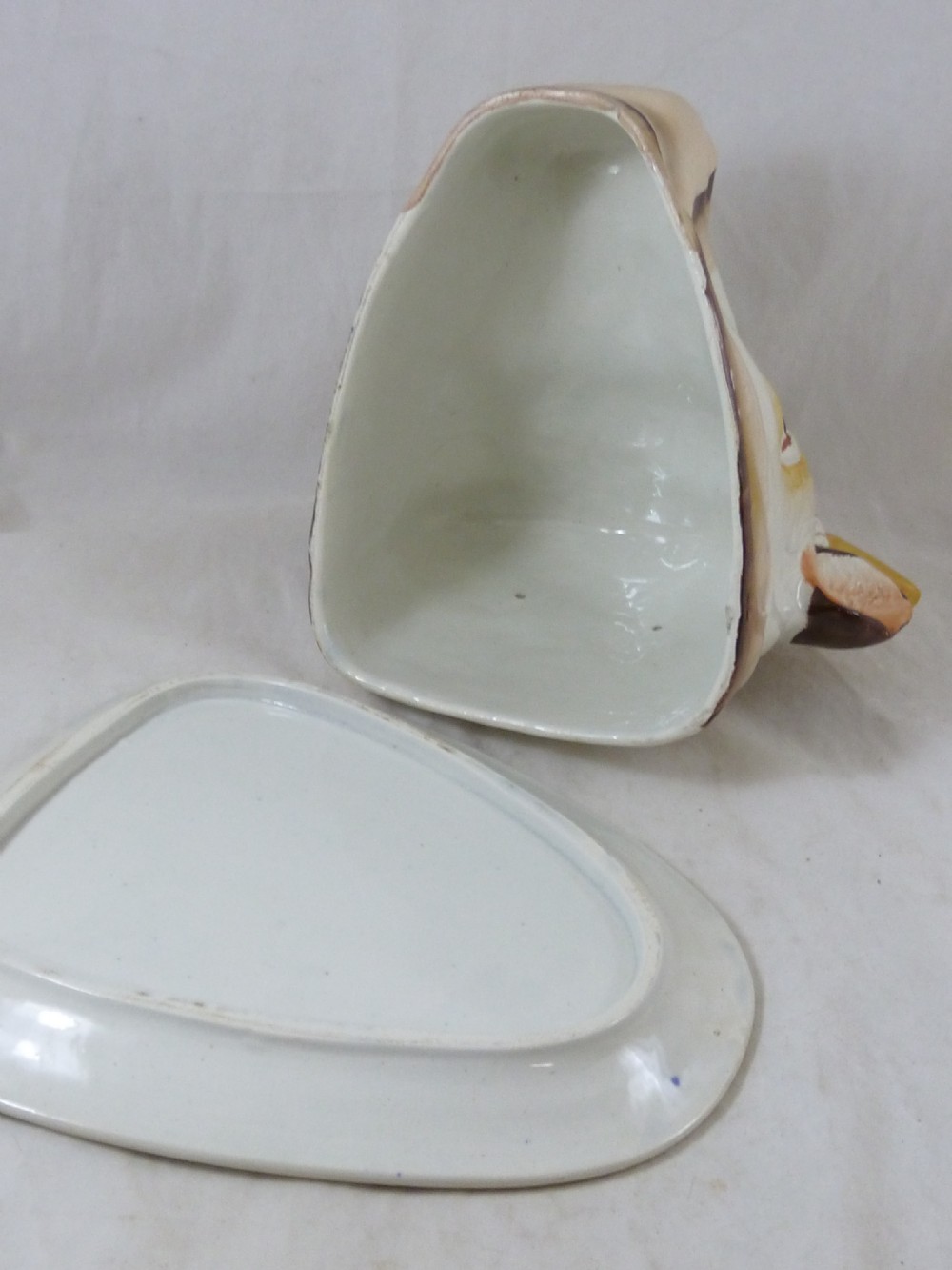 Novelty Cows Head Cheese Dish Victorian Staffordshire 1890 Dairy View VI