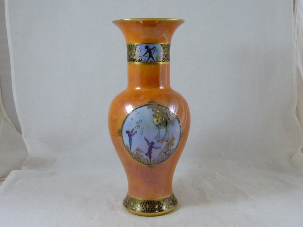 Carlton Ware Moonlight Cameo Lustre Vase Art Deco View III